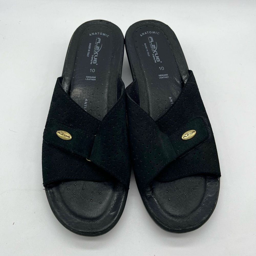 Flexus by Spring Step Kea Women's Suede Slide Sandals 10